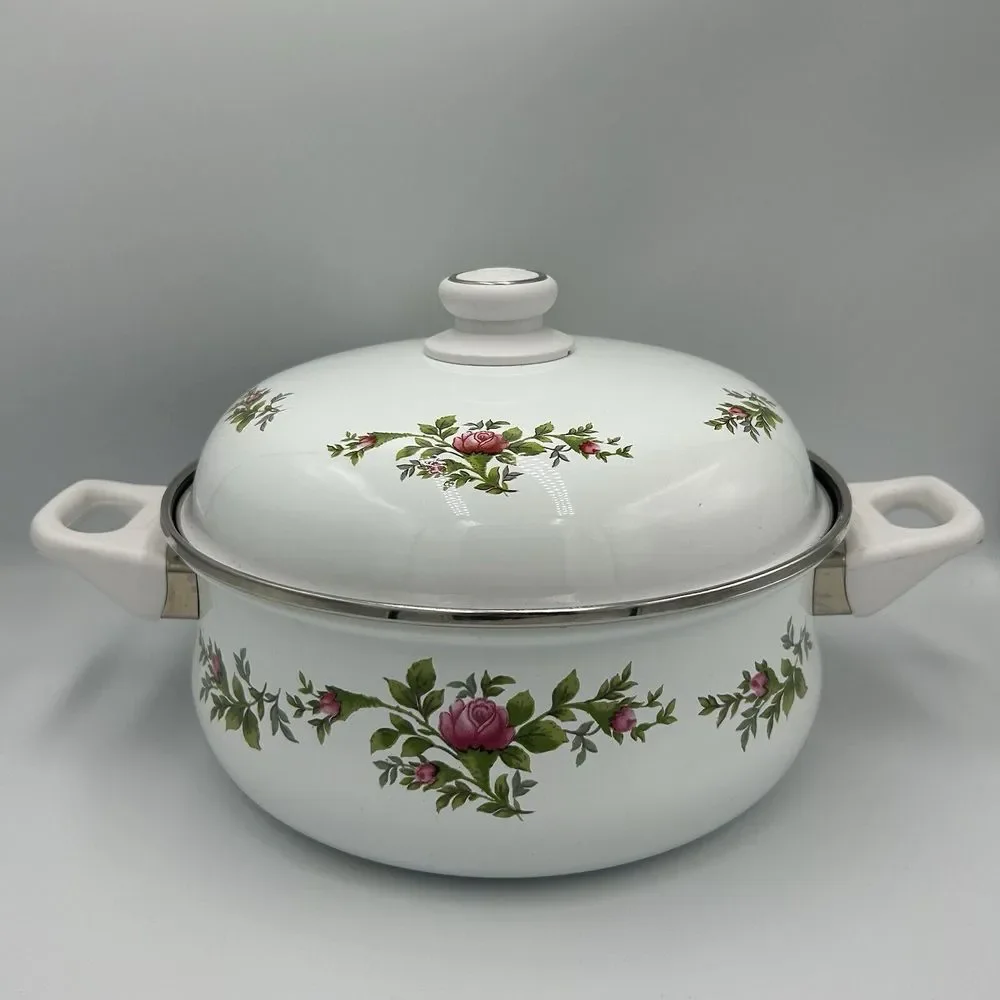 Johann Haviland‎ Floral Ceramic Cookware Pot